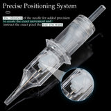 Real Safety Tattoo Needle Cartridge Precise Positioning Liner Shader for Tattoo PMU & SMP Rotary Pen Machine 10 Pcs/Box