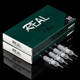 Real Safety Tattoo Needle Cartridge Precise Positioning Liner Shader for Tattoo PMU & SMP Rotary Pen Machine 10 Pcs/Box
