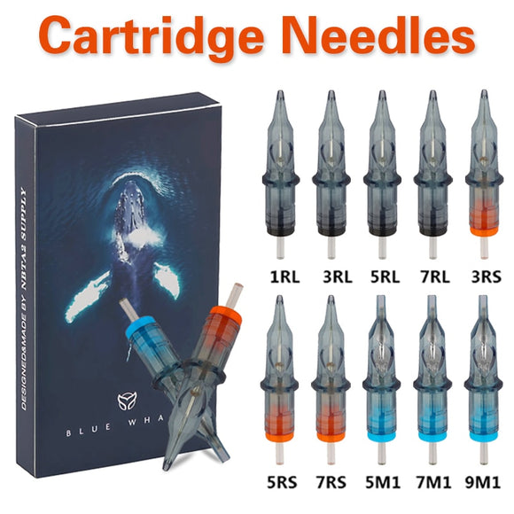 Cartridge Tattoo Needles RL RS RM M1 Disposable Sterilized Safety Tattoo Needle Tattoo Supplies 10pcs/Box