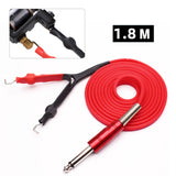180cm Silicone Cable Tattoo Clip Cord Tattoo Machine Copper Connector Tattoo Machine Hook RCA Line Connector Tattoo Power Supply