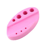 1pc Oval Silicone Cover Standing Rack Tattoo Ink Cup Pigment Cup Tatu Machine Pen Stand Holder For Tattoo Machine Accessories